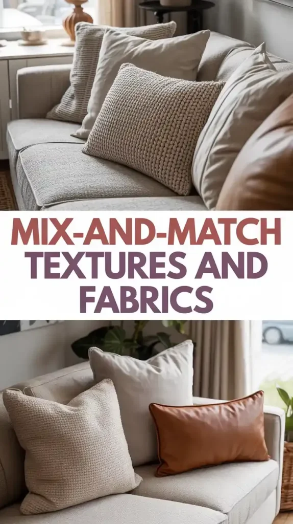 Mix-and-Match Textures and Fabrics for Added Depth