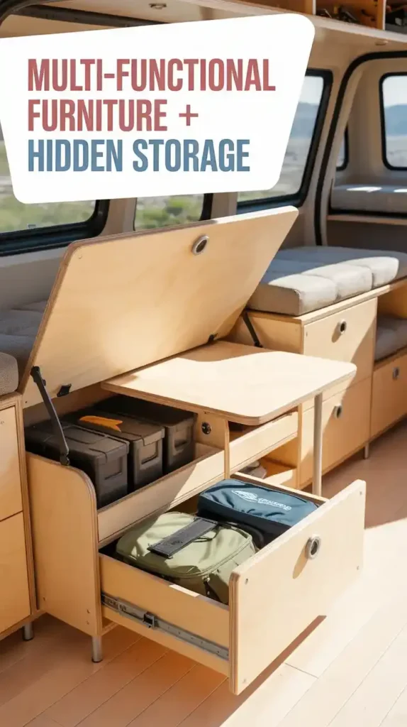 Multi-Functional Furniture With Hidden Storage Compartments