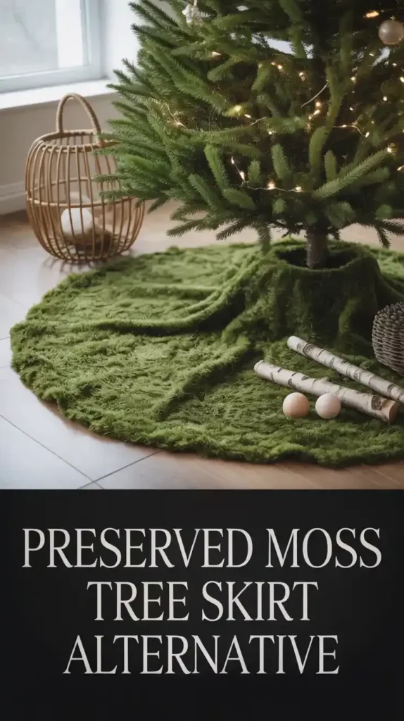 Preserved Moss Tree Skirt Alternative
