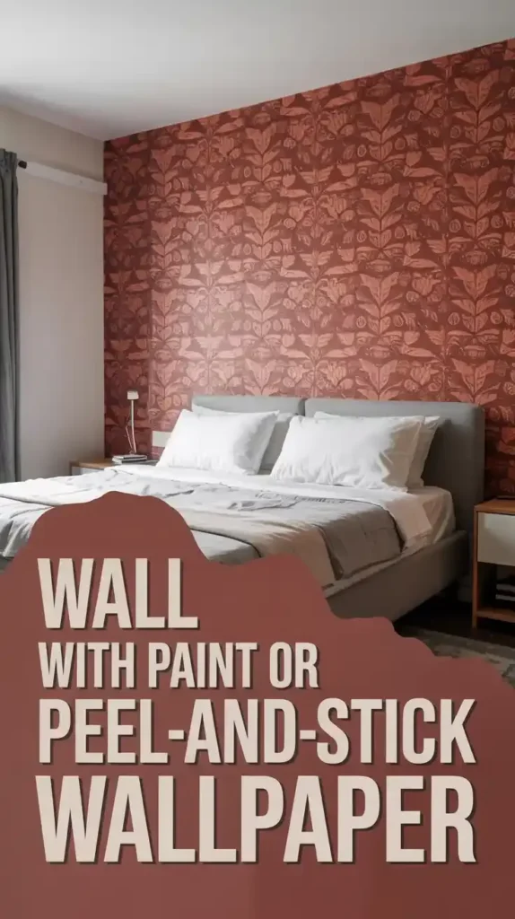 Transform a Wall With Paint or Peel-And-Stick Wallpaper