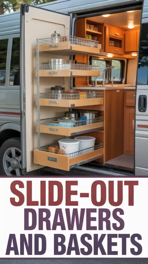 Upgrade to Slide-Out Drawers and Baskets Inside Cabinets