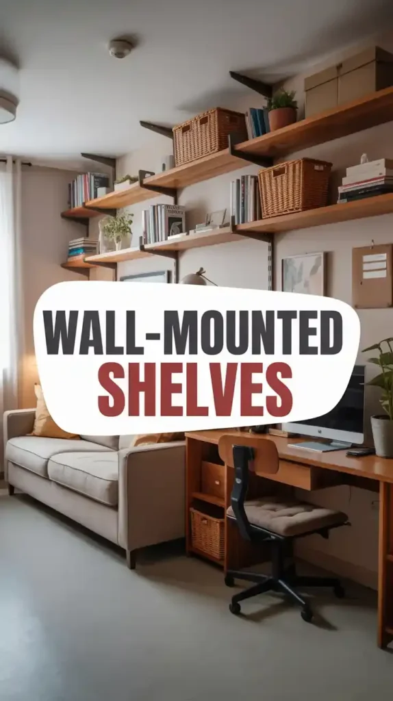 Wall-Mounted Shelves That Maximize Vertical Height