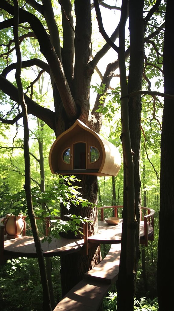 biomimetic modular timber pods