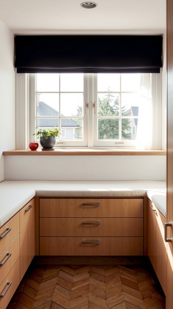 corner bench with storage