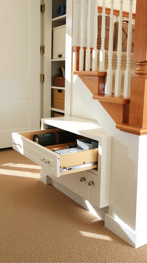 custom under stair cabinets solutions