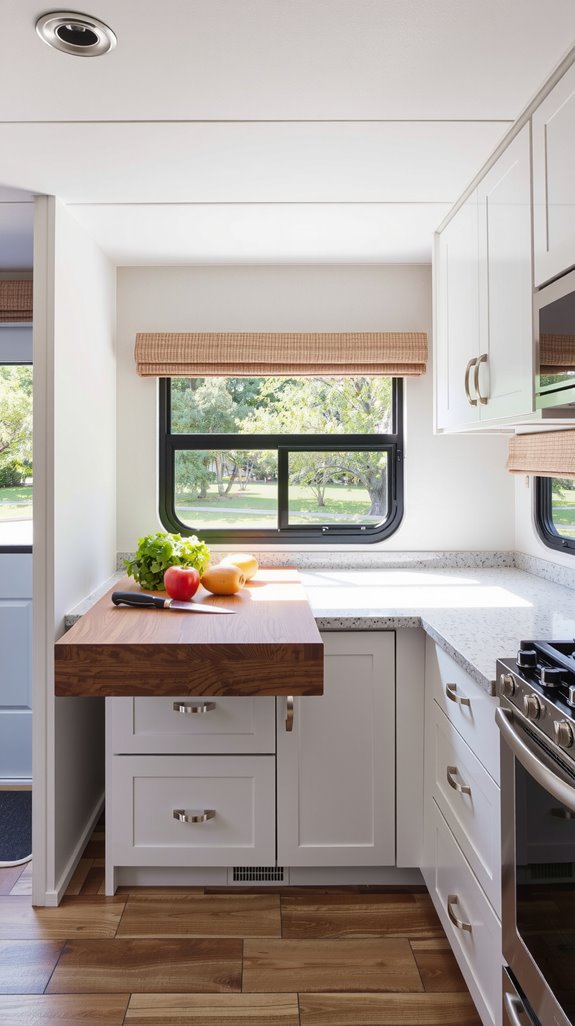 fold down kitchen extensions