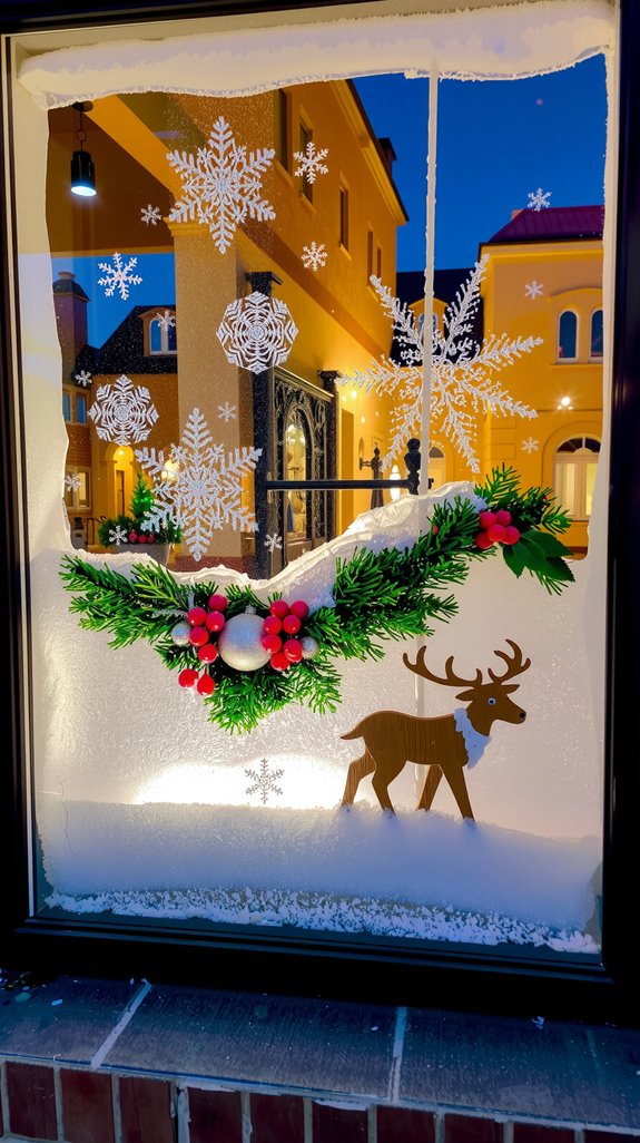 frosted window spray technique