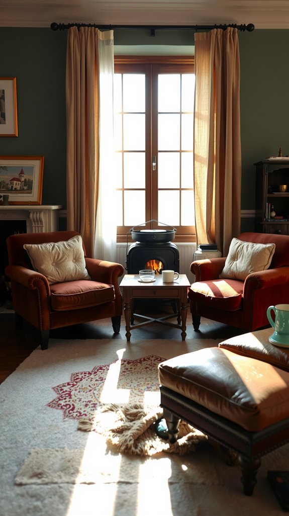 intimate conversation furniture arrangement