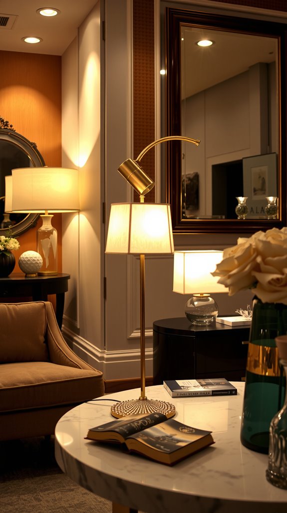 layered lighting for warmth