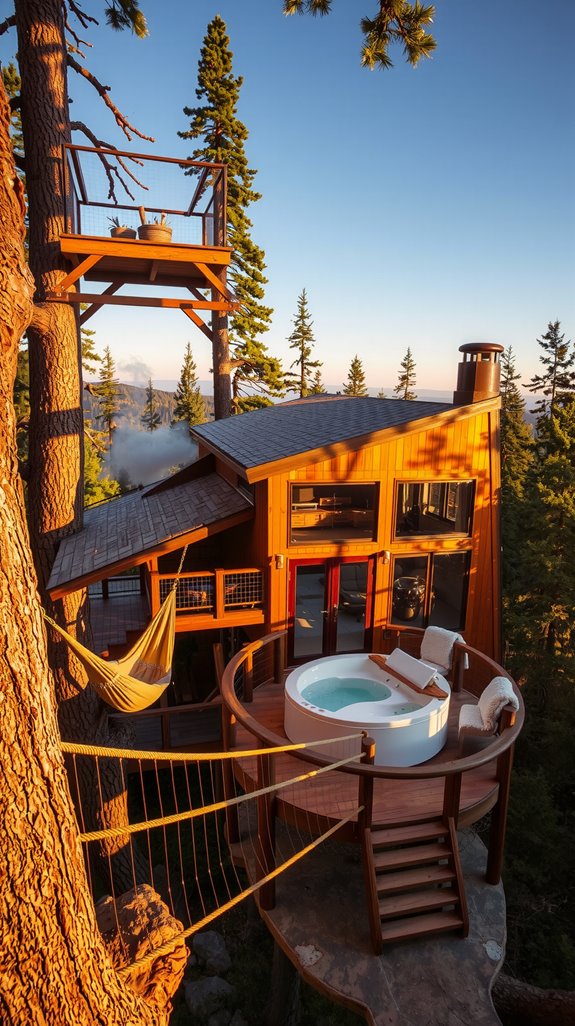 luxury treehouse accommodations