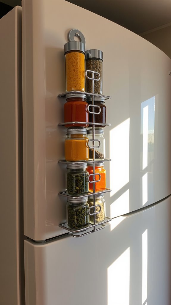 magnetic spice rack solution