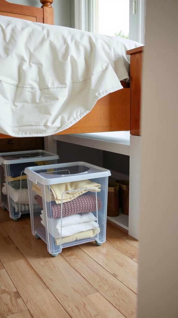 maximize under bed storage efficiently