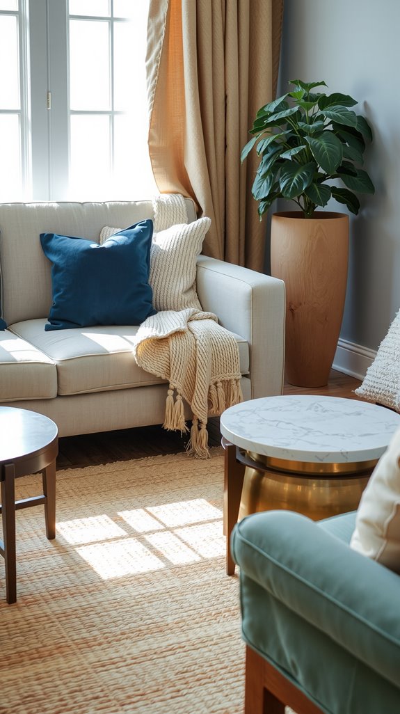 mix materials for sophistication