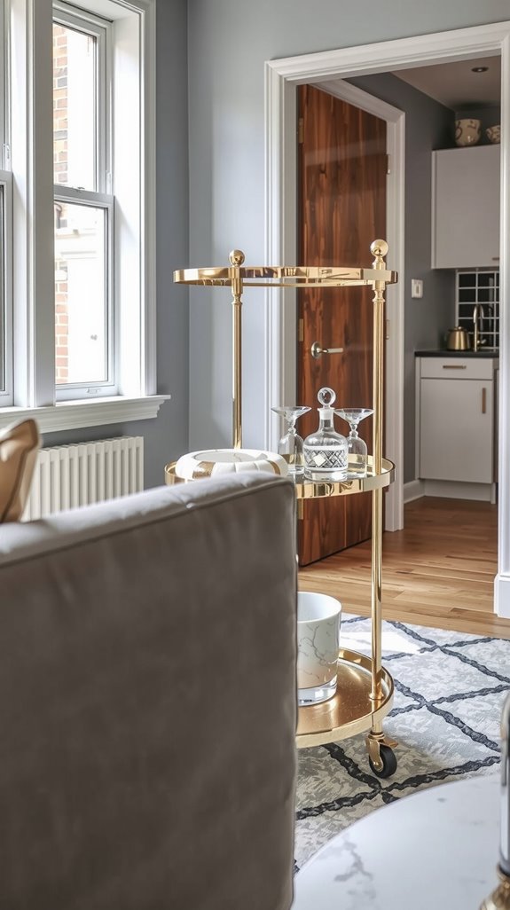 mobile cart with casters