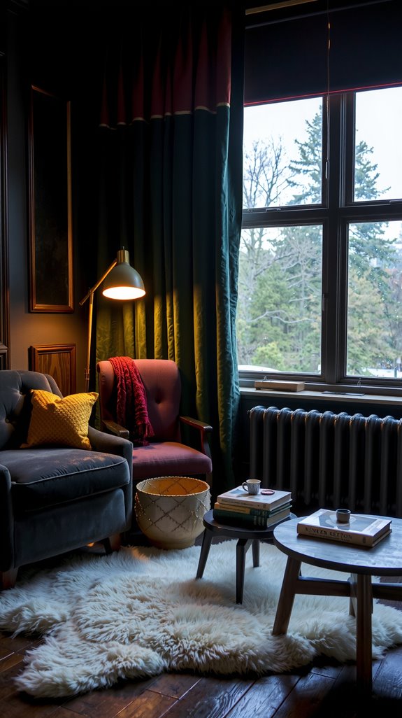 moody hues plush seating