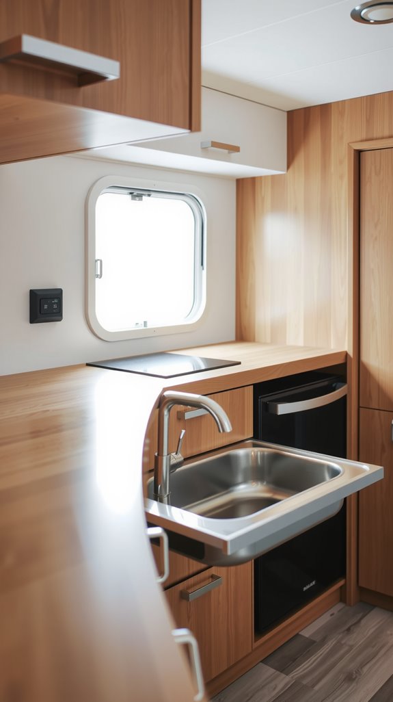 removable sliding sink design