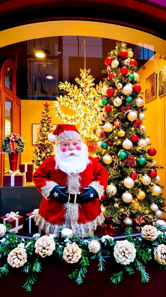 santa claus christmas centerpiece