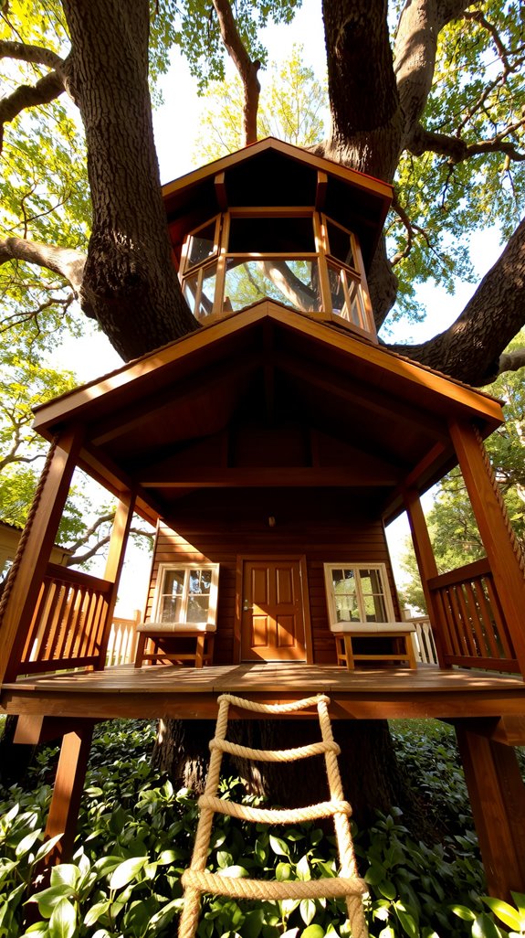 sturdy treehouse platform construction