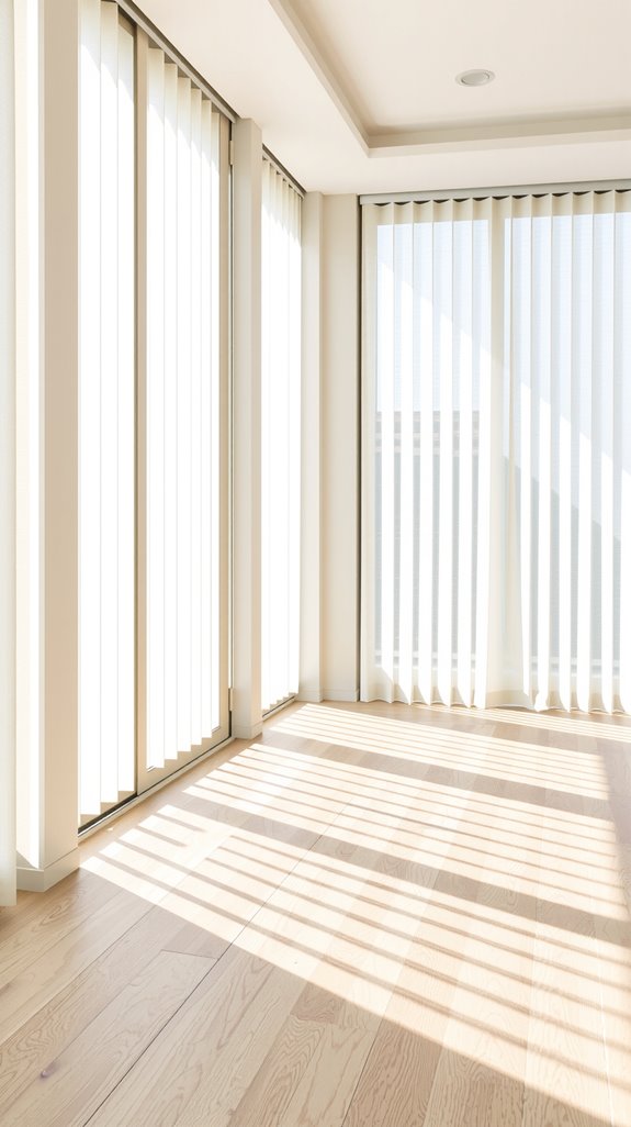 vertical blinds for elegance