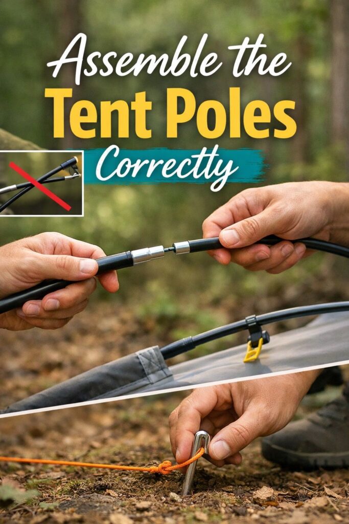 Assemble the Tent Poles Correctly