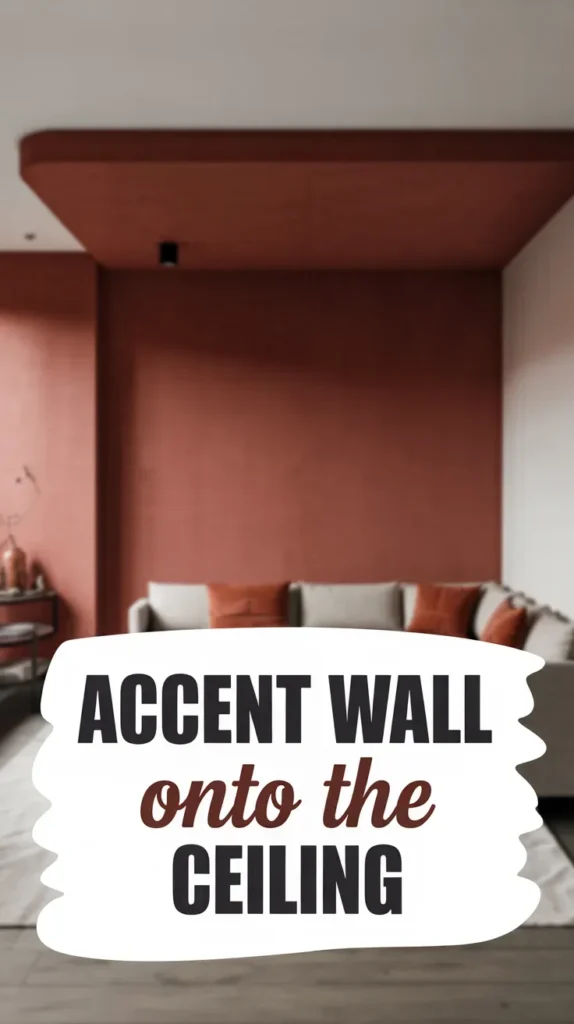 Color Capping Your Accent Wall Onto the Ceiling