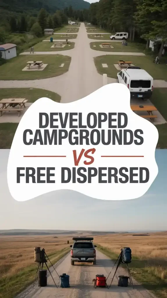 Developed Campgrounds vs. Free Dispersed: Match Amenities to Your Plans