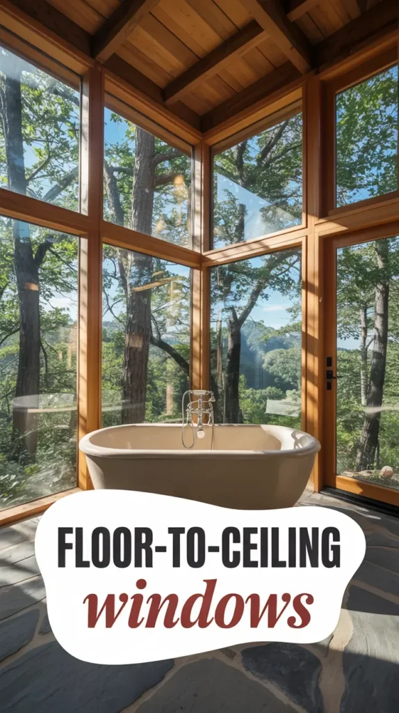 Floor-to-Ceiling Windows That Frame Forest Views