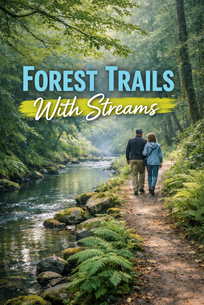 Forest Trails With Streams or Creeks