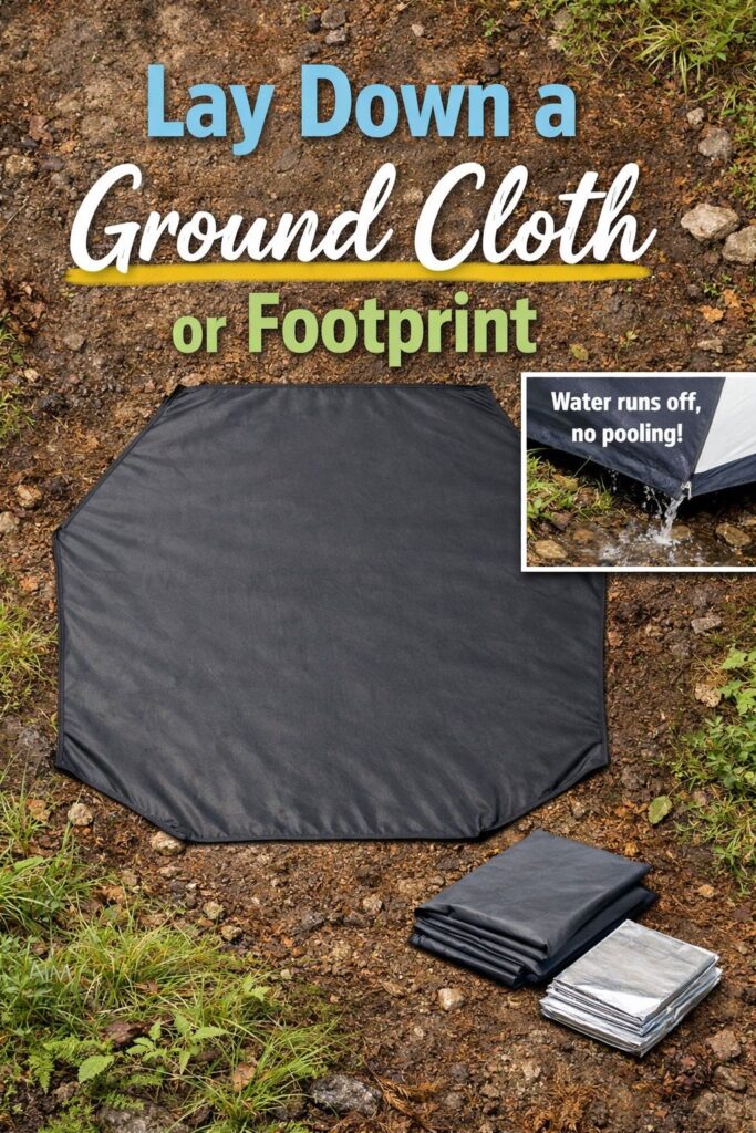 Lay Down a Ground Cloth or Footprint