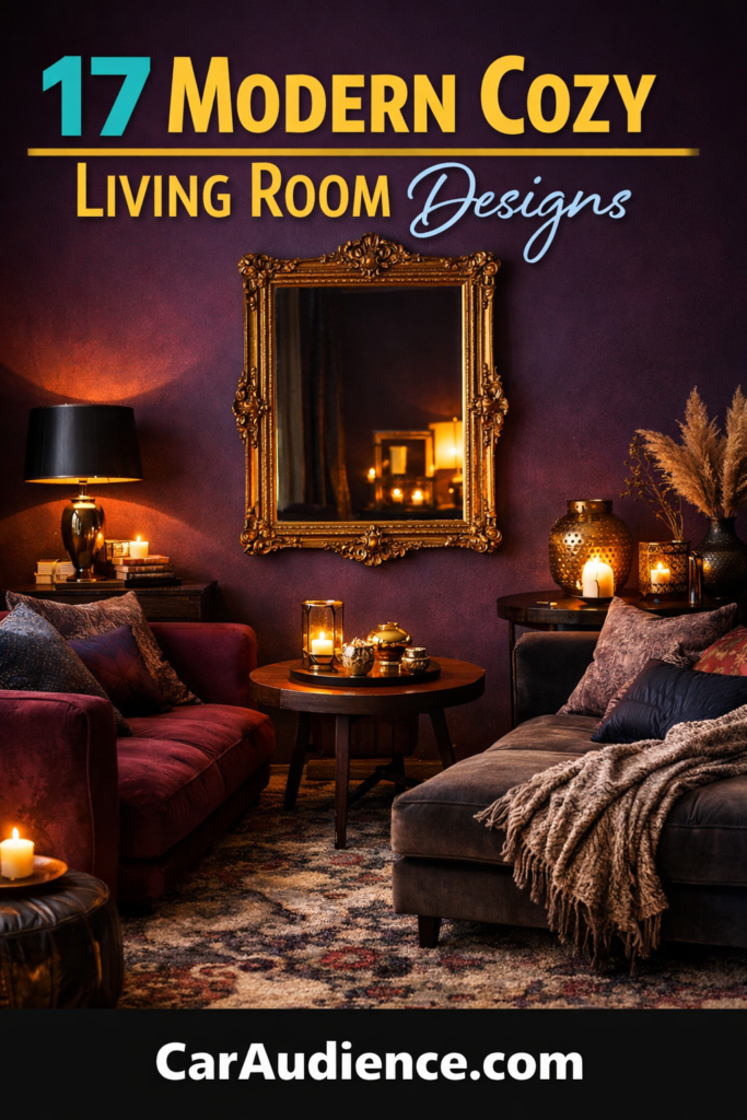 17 Modern Cozy Living Rooms That Get the Accent Wall Right