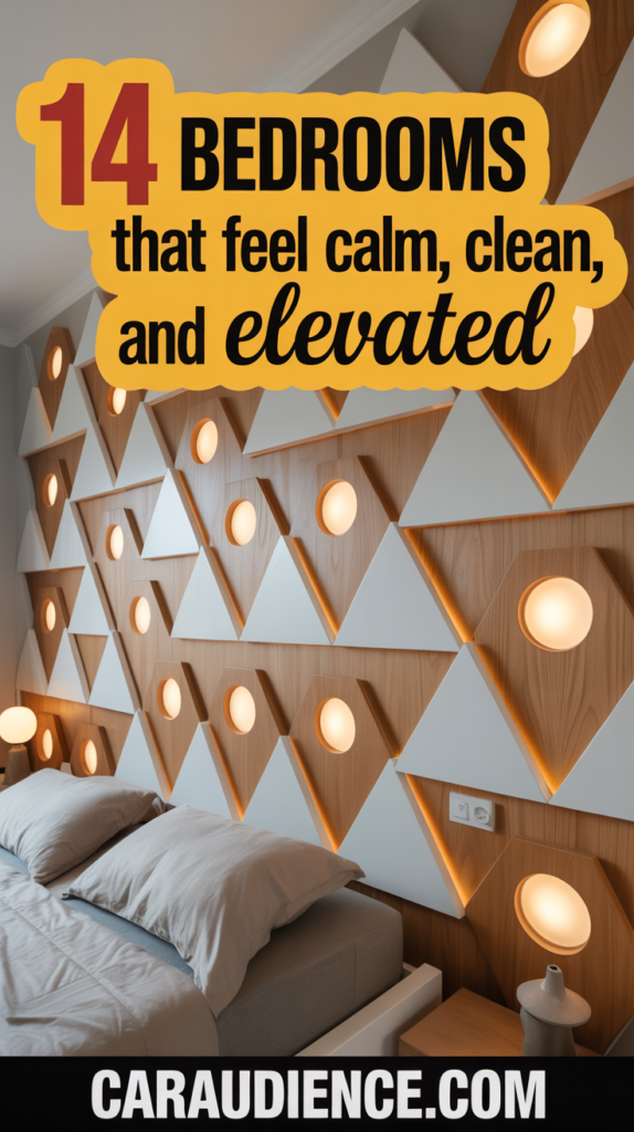 14 Bedrooms Transformed by Backlit Wood Accent Walls