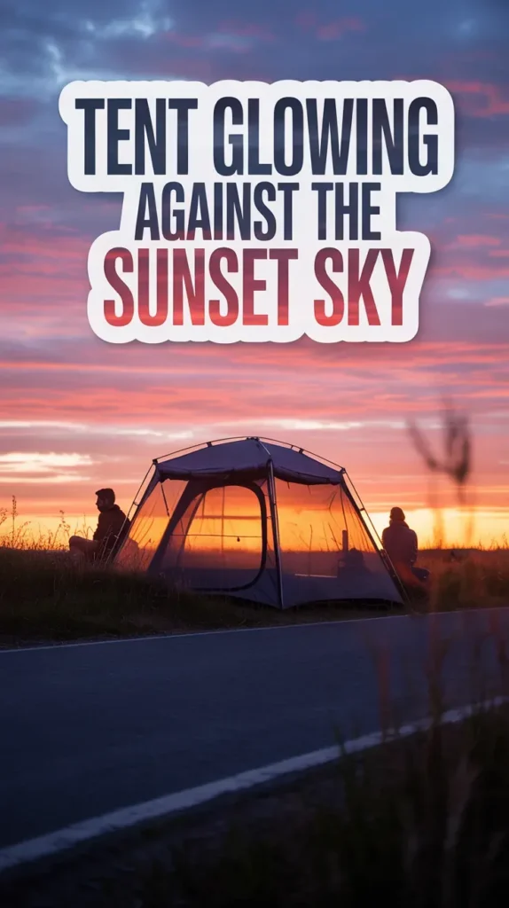 Position Your Tent to Glow Against the Sunset Sky