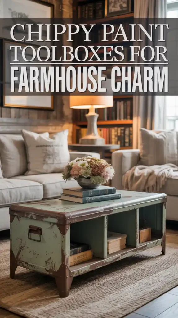 Source Chippy Paint Toolboxes for Farmhouse Charm