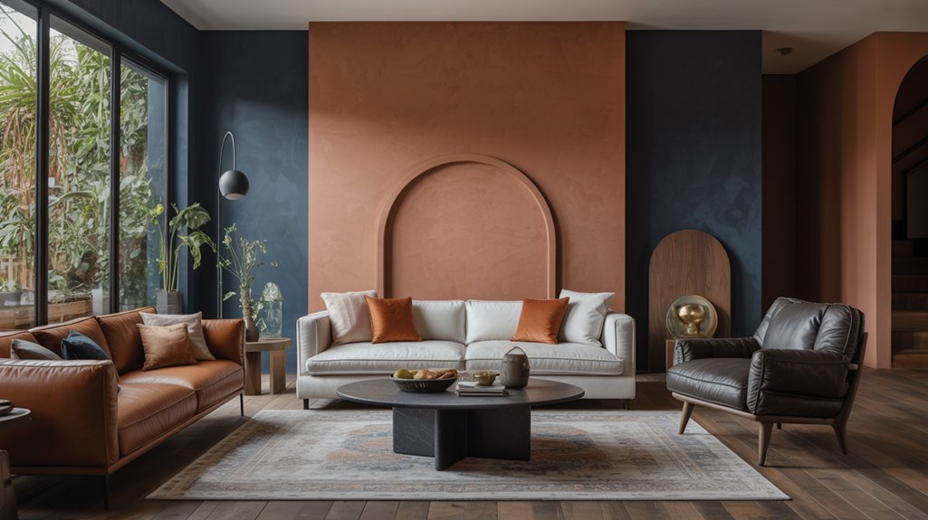 accent walls in living rooms