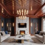 14 Living Rooms With Bold Ceiling Materials Done Right