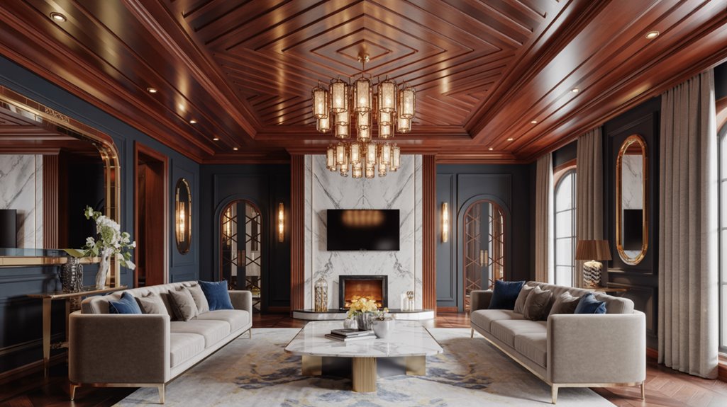 bold ceiling materials showcased