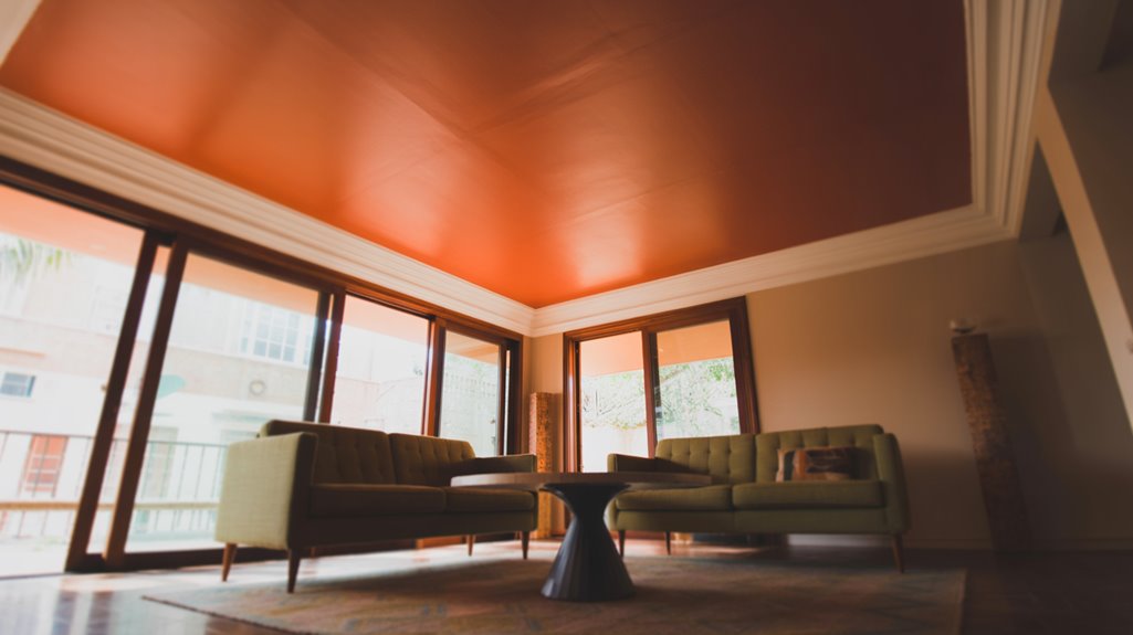 colorful ceilings enhance interiors