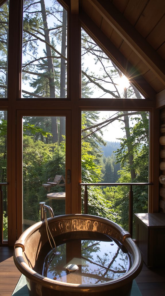 copper bathtubs enhance warmth