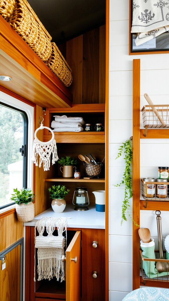 decorative dual purpose rv storage