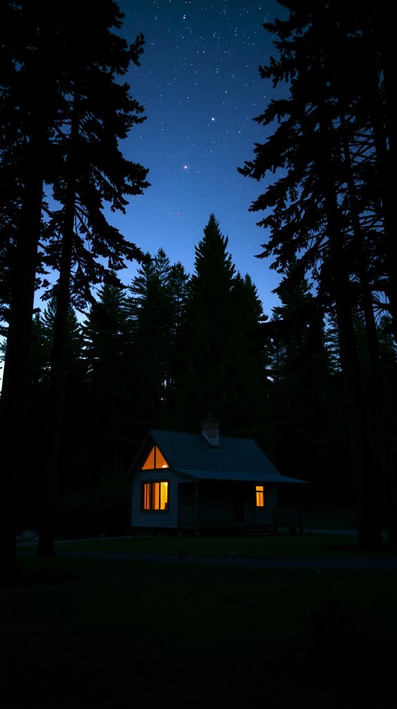 forest edge sunset clearings