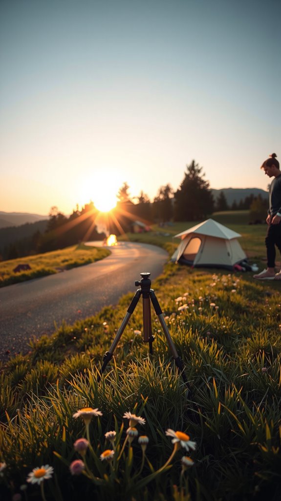 low tripod enhances depth