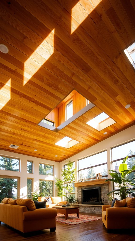 natural wood ceiling benefits