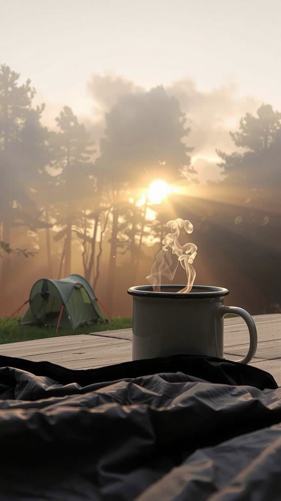 sip coffee watch mist