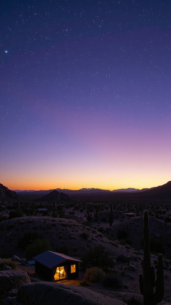 stargazing cabins with amenities