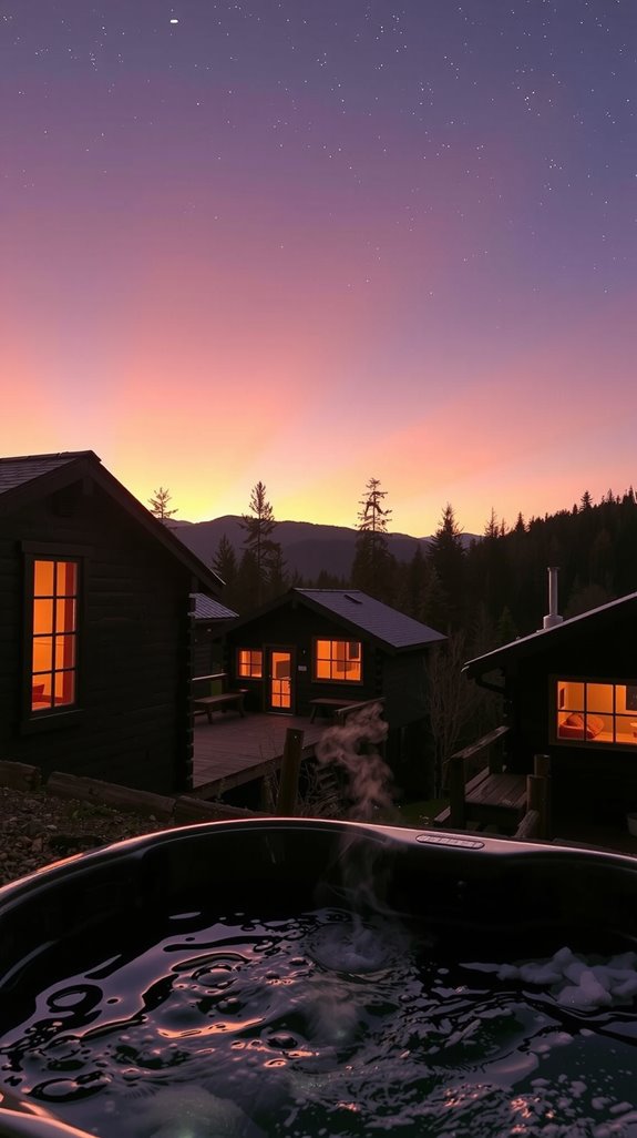 sunset focused hot tub design