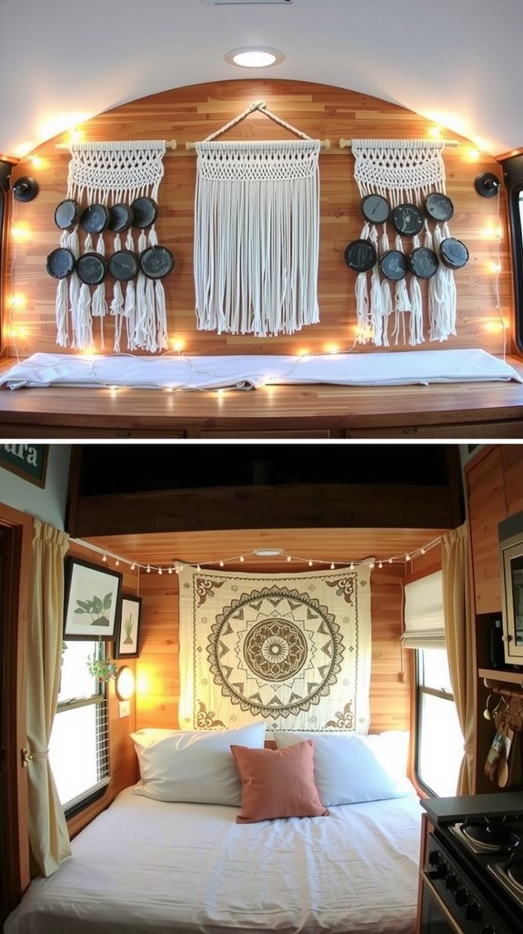 transform camper walls creatively