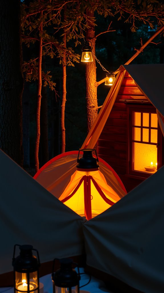 warm led campsite comfort