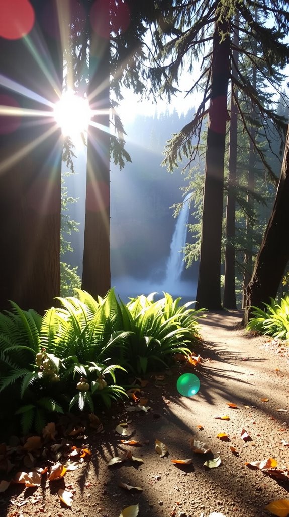 waterfalls and scenic trails