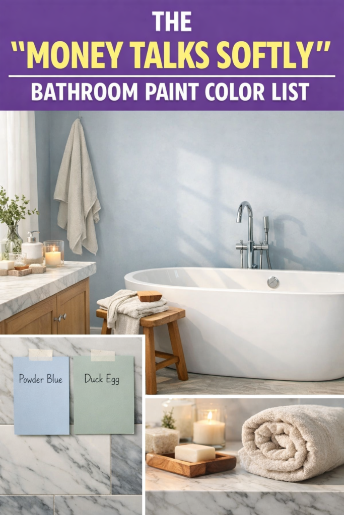 The Best Bathroom Paint Colors for a Calm, Spa-Like, High-End Feel