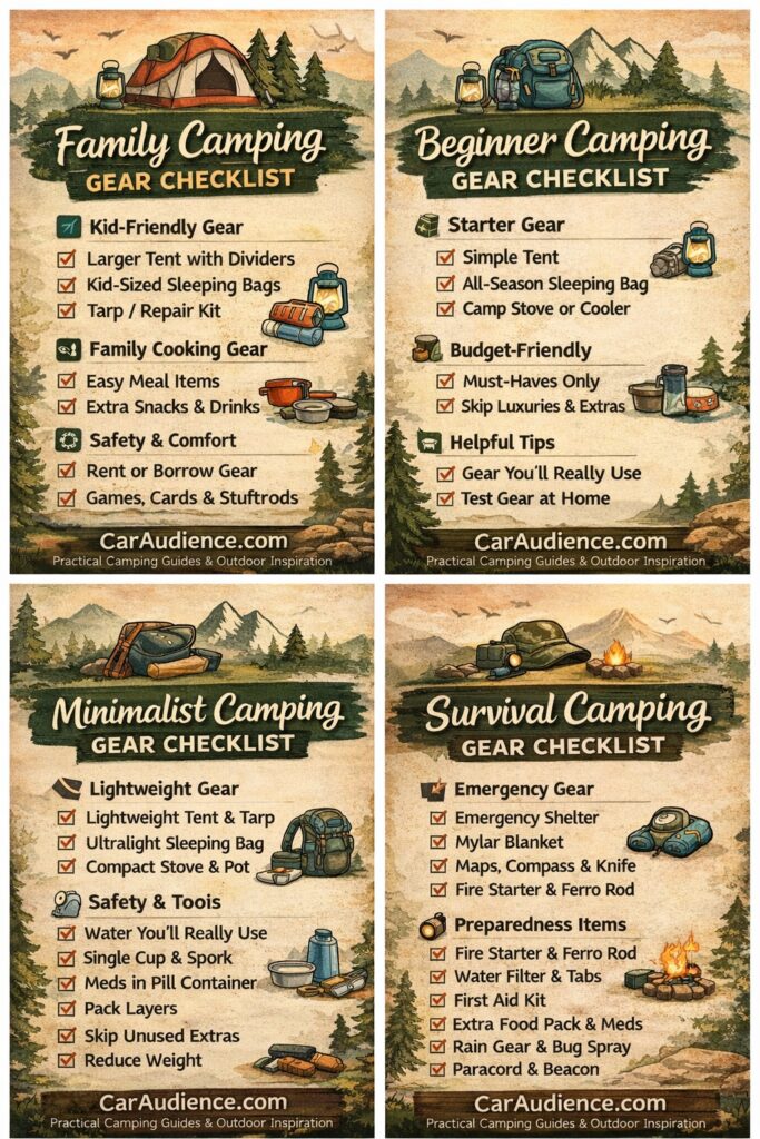 Camping Gear Checklist